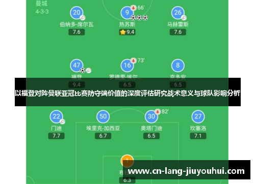 以福登对阵曼联亚冠比赛防守端价值的深度评估研究战术意义与球队影响分析